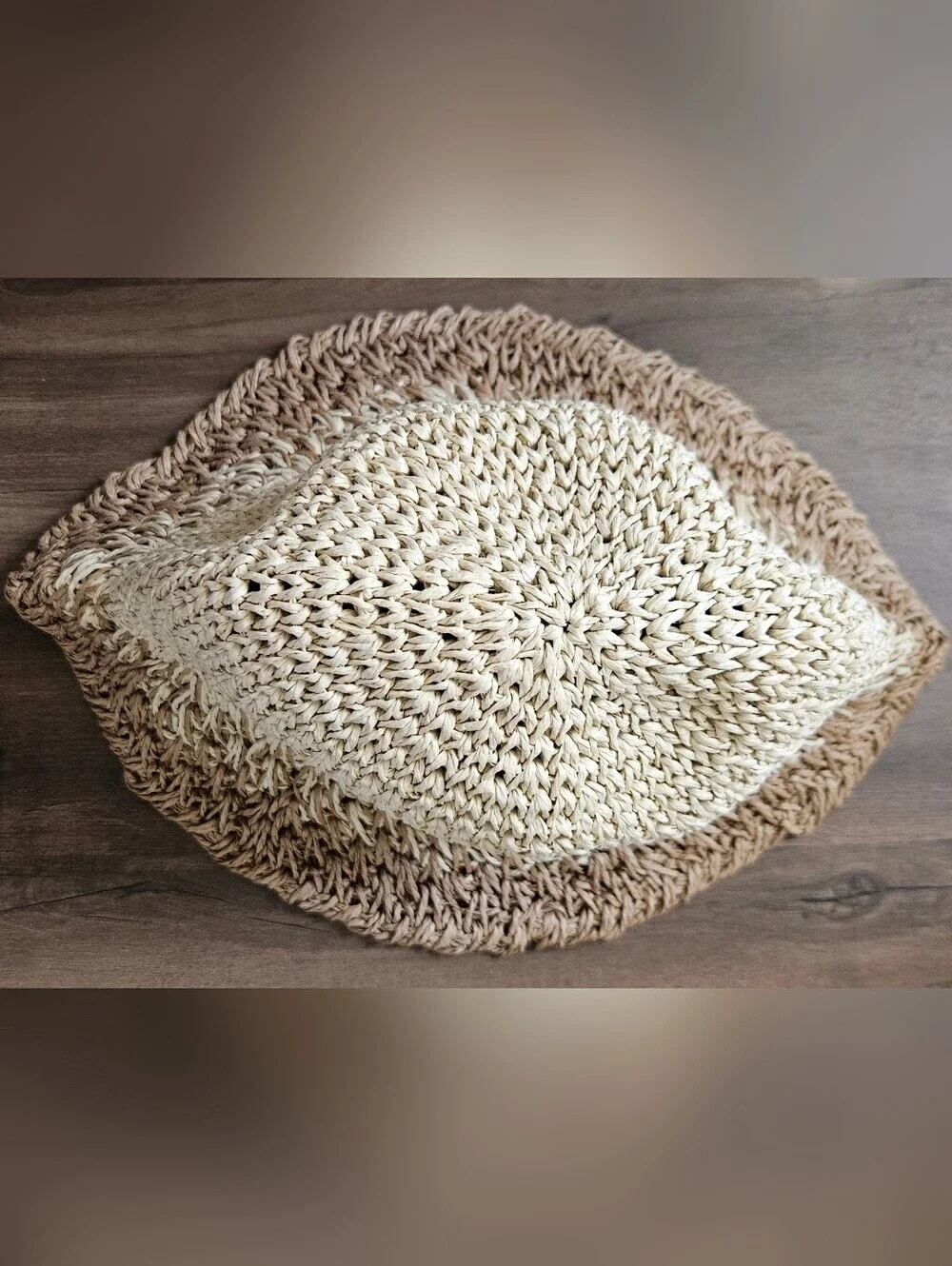 Eugenia Kim New York Designer Fitted Cute Bailey Natural Ombre Straw Bucket Hat